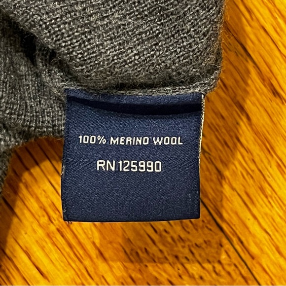 Faconnable Gray Merino Wool Crewneck Sweater XL - Picture 4 of 6